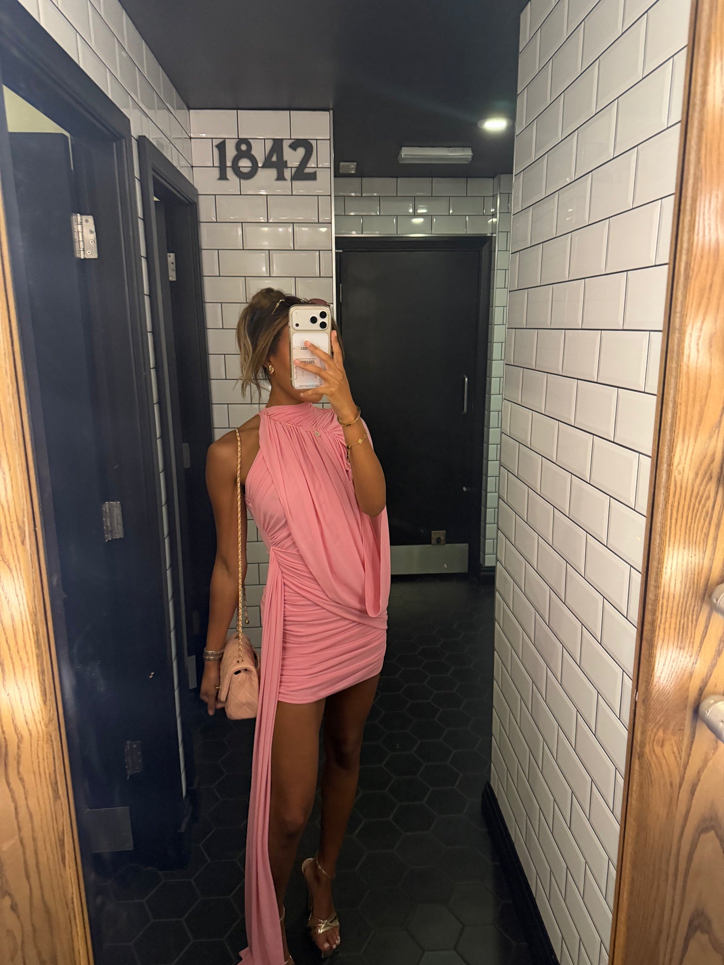 SARAH Mini Drape Dress