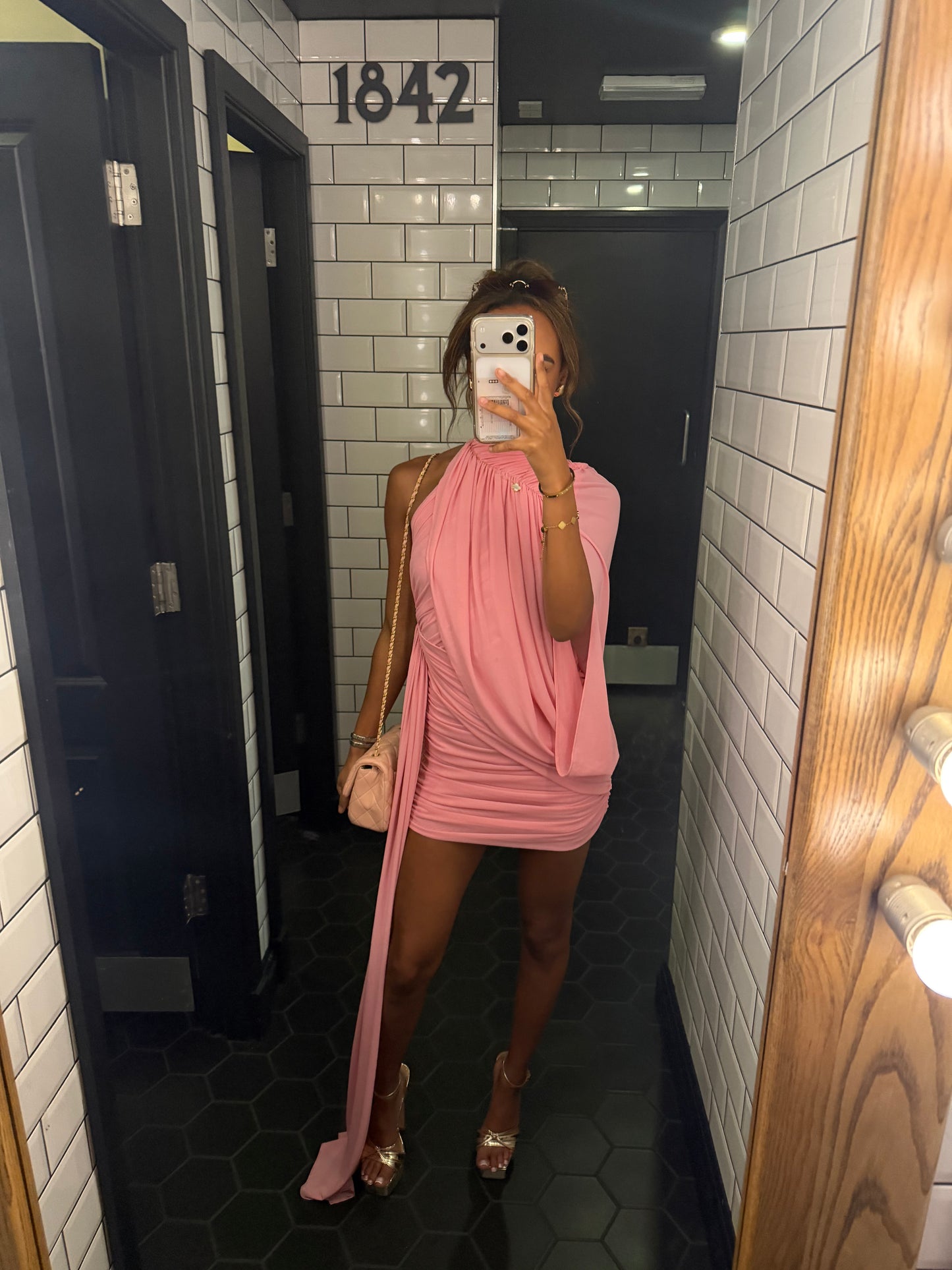 SARAH Mini Drape Dress