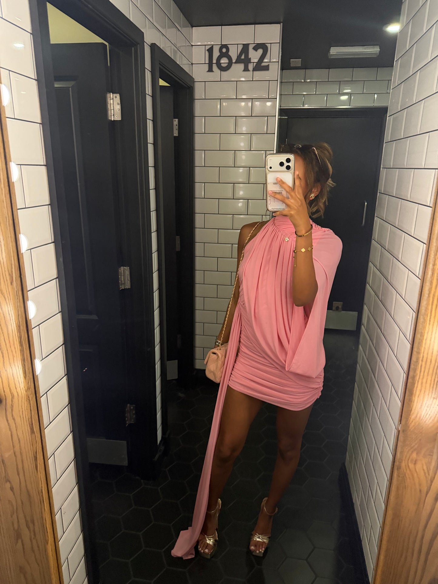 SARAH Mini Drape Dress